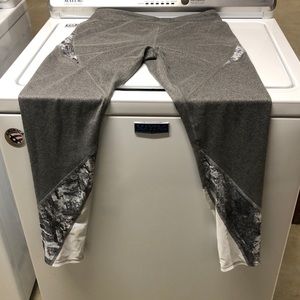 Yoga grey high rise large leggings
